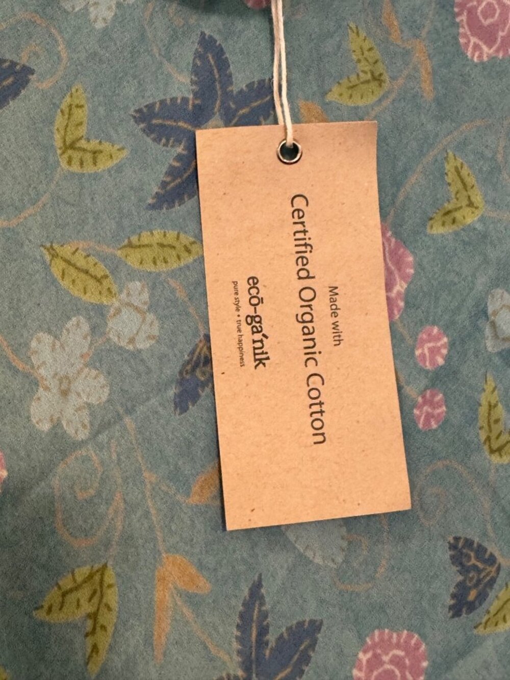 Sigrid Olsen Sport Womens Size 2 Floral Maxi Skirt Organic Cotton Teal Pink Gree - Picture 4 of 8